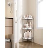 Nieifi Corner Shower Caddy Stand-3 Tier Rustproof Anodized Aluminum Standing