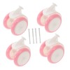 FELTECHELECTR 4pcs Plastic Rubber Wheels Casters Replacement Toddler Walker Part