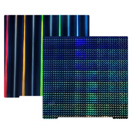 BCZAMD 3D Printer H1H Platform for Prusa i3 MK52 MK3 MK3S+ MK3.9 MK4 Construction Plate: 253.8 x 241 mm Double-Sided Flext Phantom Beam and Removable Hologram Spring Steel Sheet without Magnetic