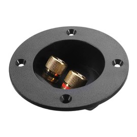 KOMBIUDA 3pcs Terminal Connectors for Car Stereo Way Speaker Binding Post with Plated Contacts for Secure Connection Compatible with Subwoofers and Speakers Black