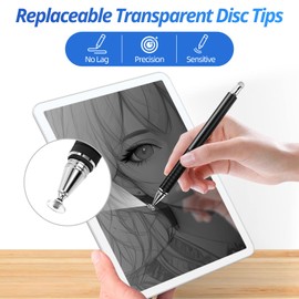 Stylus tips Replacement tips only [12 Pack] Passive stylus Pen disc universal nibs Compatible with Capacitive touch screen