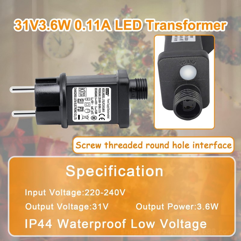 Transformer 31V 3.6W for CZJUTAI JT-EL/FC31V3.6W - 8 Modes Memory