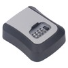 Key Lock Box Curved Aluminum Alloy Large Size Grey Wall