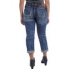 Rock Revival - Womens Stephani P Cuffed Capri Jeans, Color