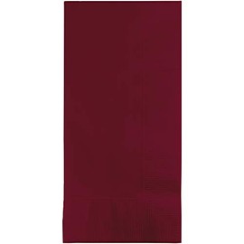 Creative Converting Touch of Color 2-Ply 50 Count Paper Dinner Napkins, Burgundy, 6.5 x 6.5-Inch, Model:673122B
