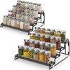 LUHENPING 4 Tier Spice Rack Organizer for Cabinet - Black