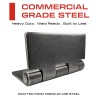 Sidco Supply 4" Heavy Duty Weldable Hinges, Book Hinge, Weld