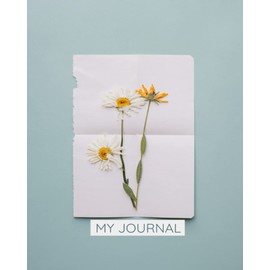 Daisy Journal for daily reflection and journaling: Pretty flower daisy design journal for daily reflection and thought keeping