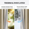 HZgekai 3-in-1 100% Blackout Curtains 120 Inches Long, Thermal Insulation,