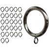 Curtain Ring Metal 28-Pcs 1.5 Inch Inner Diameter with Eyelets