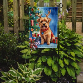 Norfolk Terrier Christmas Reindeer Garden Flag