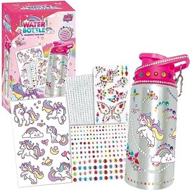 Kit de Manualidades para Niña,Diamond Painting para Niños de Botella Agua,kit Manualidades para Niñas,con Botella Agua DIY y Pegatinas de Diamantes,para Regalo Niña 6 8 9Años Manualidades