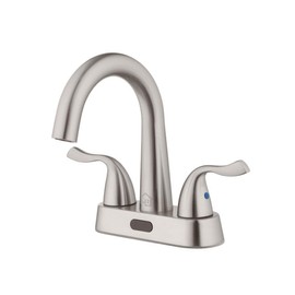 Homewerks 26-B423S-BN-HW Two-Handle 4" Centerset Touchless Brushed Nickel Bathroom Faucet