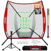 7'x7' Portable Baseball Net Set - Batting, Hitting & Pitching