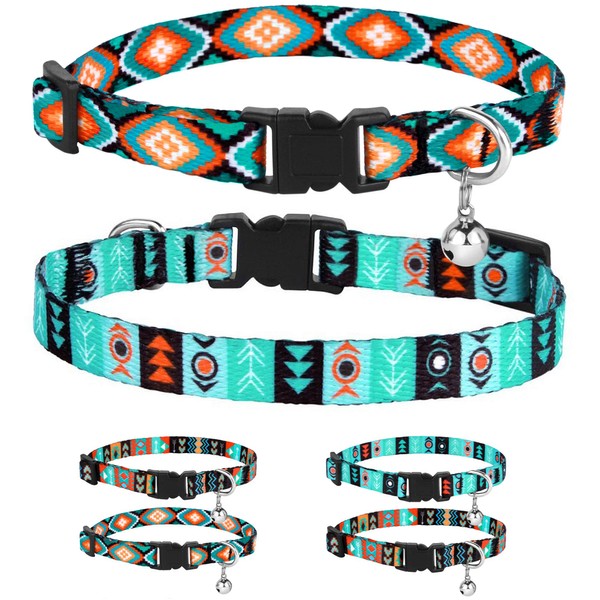 CollarDirect Cat Collar Breakaway Set of 2 PCS Tribal Pattern