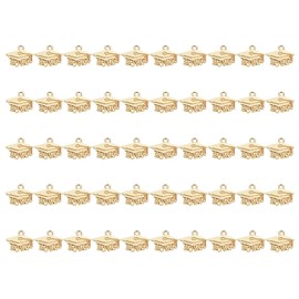 Shapenty Mini 2026 Graduation Cap Tassel Pendant Charm Accessory Bulk for Bracelet Necklace Earring Keychain Craft Jewelry Making Christmas Graduation Party Decor, 50PCS (KC Gold)