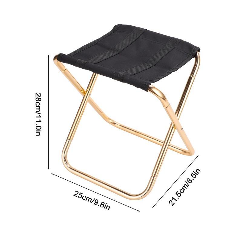 Outdoor Lightweight Aluminium Alloy Folding Stool Portable Mini Fishing Camping