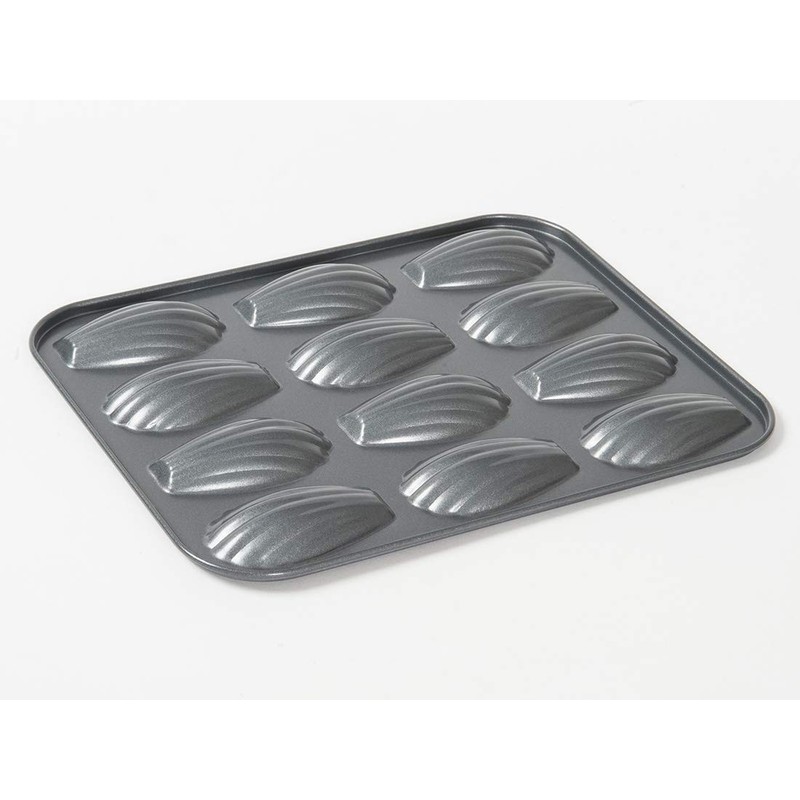 cotta 88657 Tiffany Madeleine Mold (12 Pieces), Black, External Dimensions: