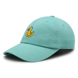 JPAK Duck Premium Dad Hat Embroidered Cotton Baseball Cap Rubberduck Toy Mint