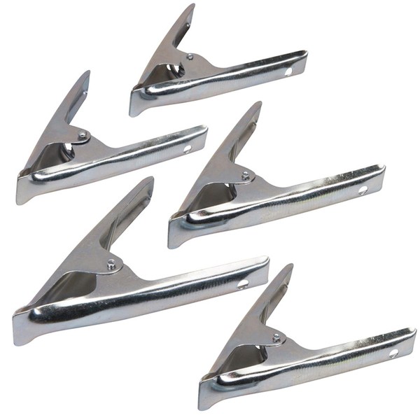 Dapetz ® 6 Inch Metal Spring Clamps 5 Pieces for
