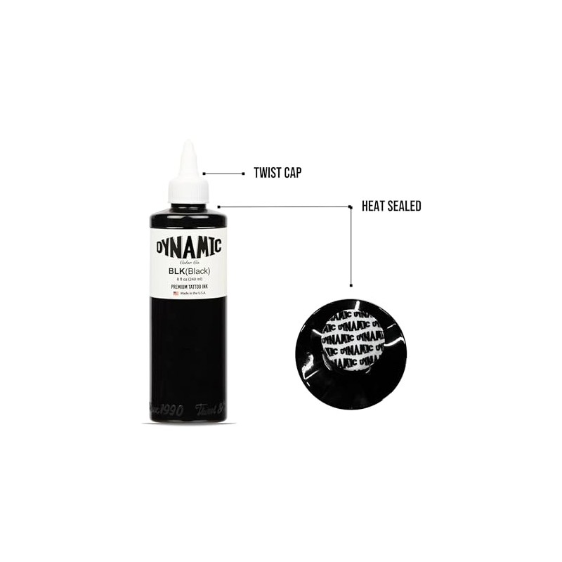 Dynamic color co. Tatto Ink 240ml 8oz for Tattoo Lining