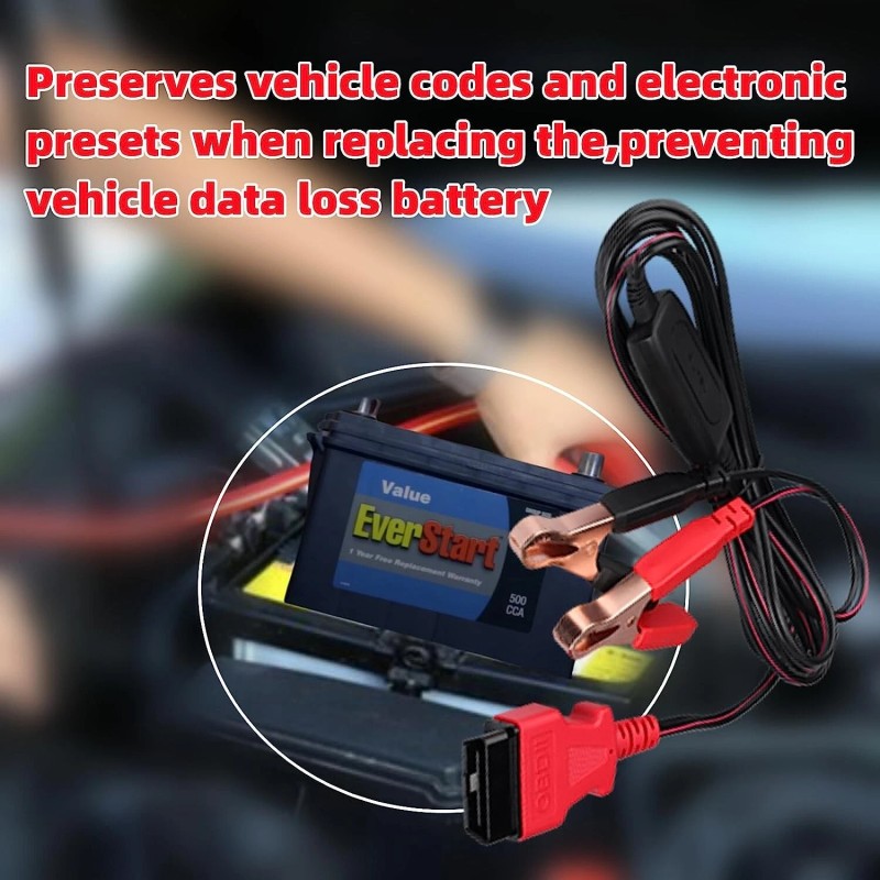 Autel MAXIBAS BTMS OBDII Battery Tester Memory Saver Preserves vehicle