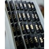 UPAFEXXI-Leather Monthly Tabs, 48 Pcs Planner Tabs, Calendar Month Stickers
