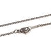3B Pure Titanium 2 Sided Curb Chain Necklace, 0.06 inch
