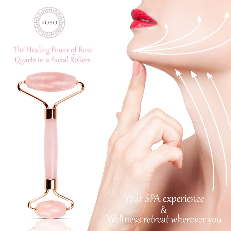 M.Y.L. Real Rose Quartz Roller Anti-Ageing Jade Roller Made of