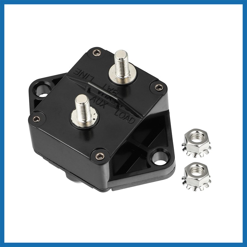 A ABSOPRO Car Circuit Breaker 120A Waterproof with Reset Fuse