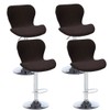 Levoberg 4 fodere per sgabello da bar, curve, estensibili, per