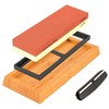 Premium Knife Sharpening Stone and Accessories, Dual Sided 1000/3000 Grit