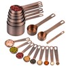 SUNMVEHOT Copper Measuring Cups and Spoons Set 20 for Kitchen