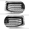 Partsflow Front Upper Grille Grill Assembly Chrome Trim Silvery And