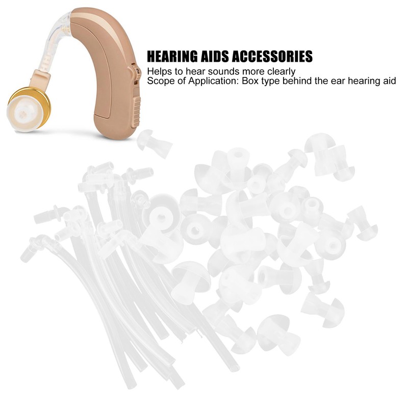 Hearing Aid Earplug Ear Plugs Eartips Domes with Sound Tube