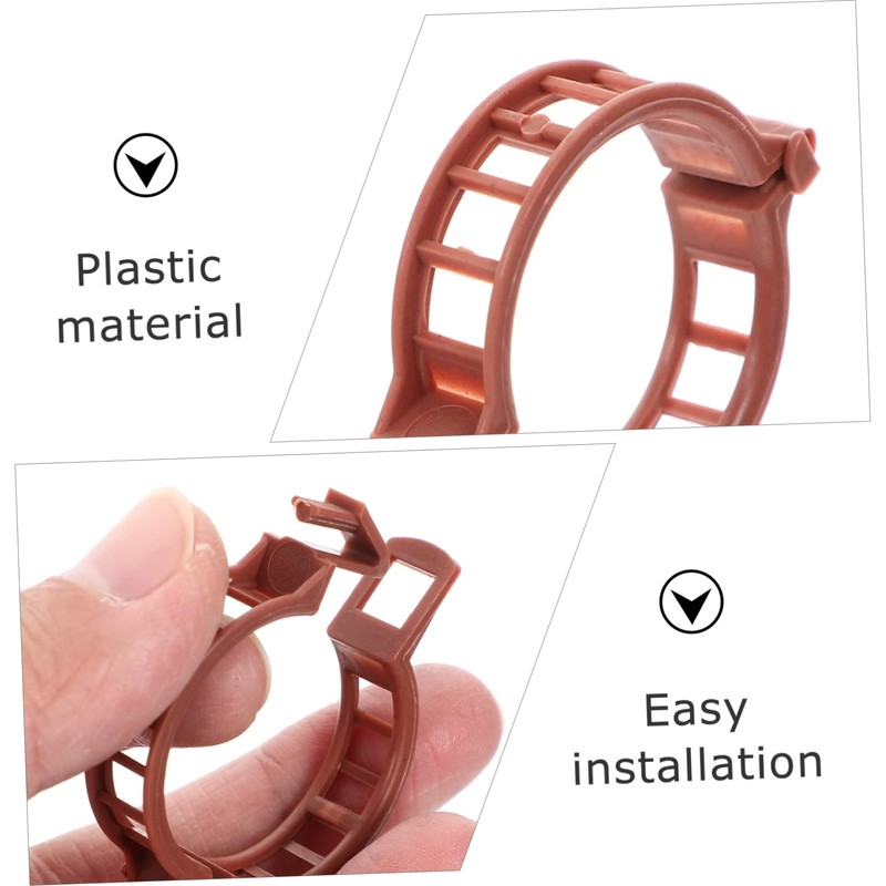CAXUSD 1set Weatherproof Tomato Stem Support Clips Reusable Gardening Clips