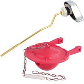 iFealClear Side Mount Toilet Handle Replacement Kit Compatible with TOTO THU068#CP for St743S, 3 Inch Toilet Flapper Replacement Compatible with TOTO THU138S, Toilet Tank Replacement Combo