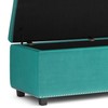 SIMPLIHOME Hamilton 48 inch Wide Rectangle Lift Top Storage Ottoman