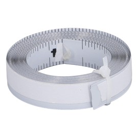 Self Adhesive Measuring Tape, Carbon Steel Imperial Scale Workbench Ruler, Right to Left Sticky Measure Tape with Adhesive Backing for Woodworking, Saw, 12FT 144inch