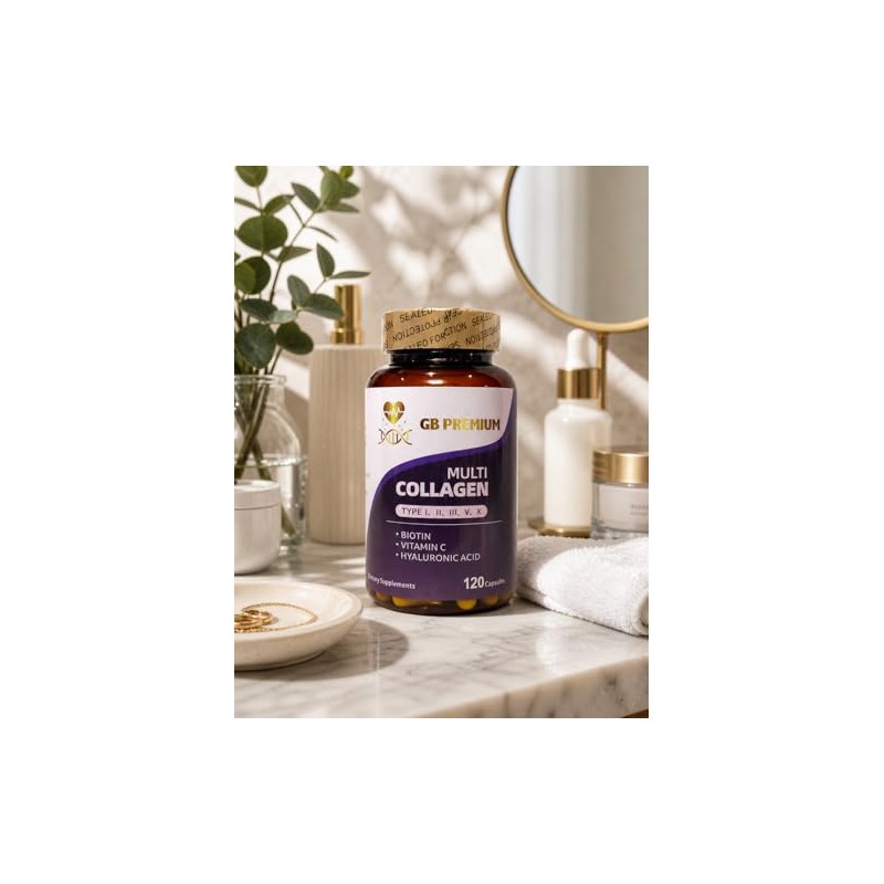 Multi Collagen Capsules, Type I, II, III, V & X,