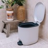 Addis Premium Deluxe Bathroom Office Pedal Bin with Inner, 3.5