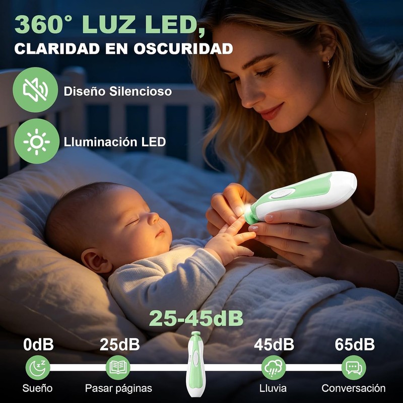AXIDUN-Lima de uñas para bebé, Cortaúñas para bebé