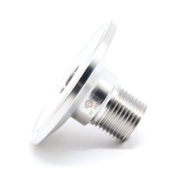 QiiMii 1.5" Tri Clamp Tri Clover Fittings to NPT 3/8" Male Thread Adaptor SS304