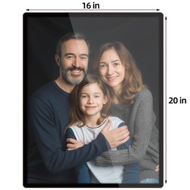 Bluesun 16x20 Picture Frame Gifts for Men,Dad,Boyfriend - Thin 20×16 Black Frames for wall,can be Vertical and Horizontal (16x20 inch, Black+dots)