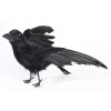 Unbranded 12" Decorative Artificial Flying Feathered Crow with Wired Feet
