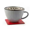Coaster Set of 4 London Red Coasters (10cm x 10cm).