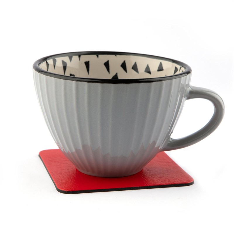 Coaster Set of 4 London Red Coasters (10cm x 10cm).