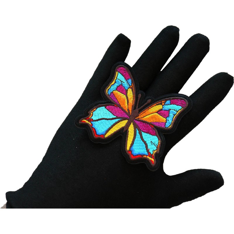 Ivamis Butterfly Iron on Patch - 3.2x3 inch - P7389