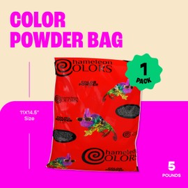 Chameleon Colors 5 lb. Color Powder - 1 Pack - Vibrant Red Color - For 3-5 People - Non-Toxic & Gluten-Free - Great for Holi, Color Wars, Fun Run, Gender Reveal, Summer Camp & More