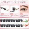 Glowing Win Cluster Lashes 144PCS Individual Lashes Natural Look DIY